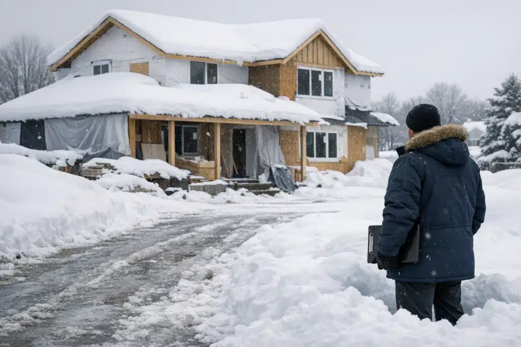 How Hard Money Draw Inspections Work in Cold Weather and Snow - 2
